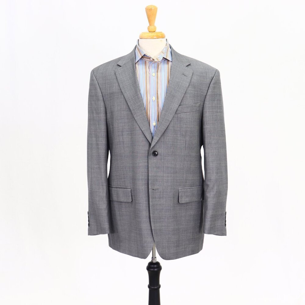 Nautica 42R Gray Check 2-Button Sport Coat Blazer Jacket P081